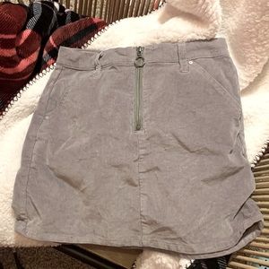 Gray corduroy sky and sparrow skirt